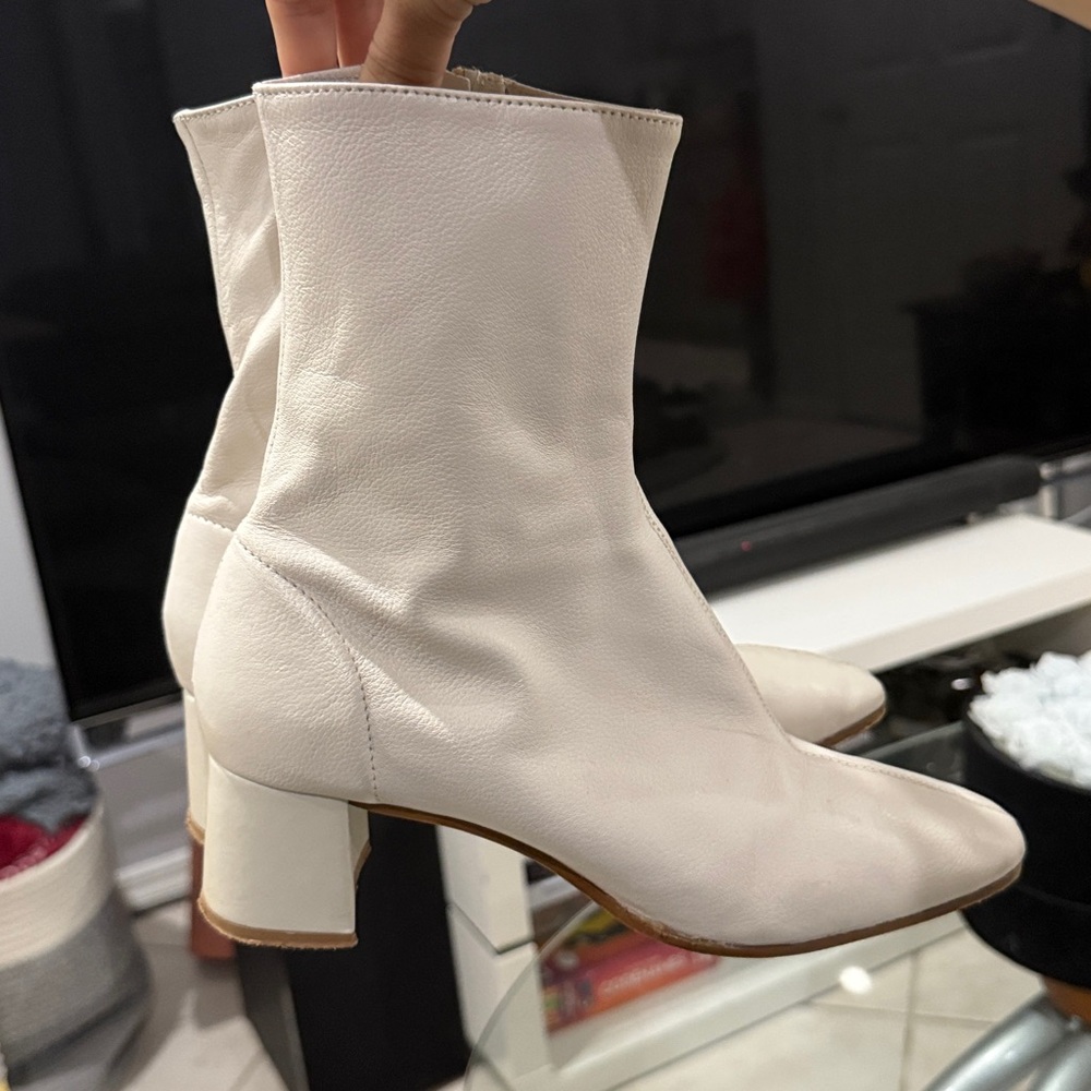 Zara white ankle boots - Picture 5 of 5